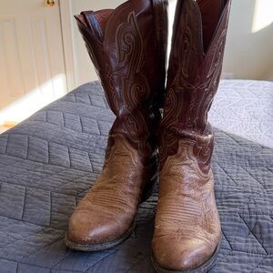 Lucchese brown leather boots